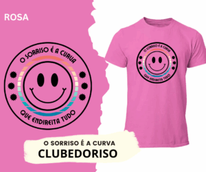 T-SHIRT O SORRISO É A CURVA