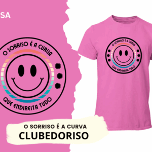 T-SHIRT O SORRISO É A CURVA