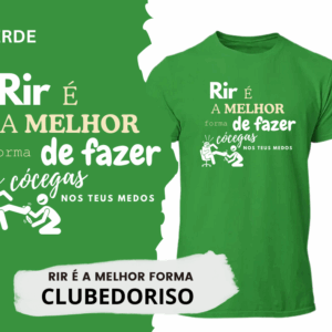 T-SHIRT RIR É A MELHOR FORMA